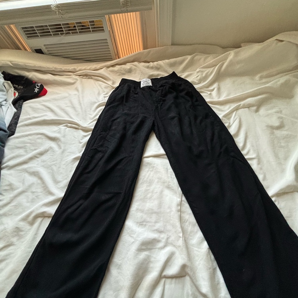 Black Wide-Leg Pants